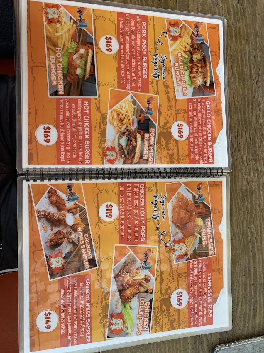 Wings City Plaza Atrios Cuautla Menu - Image 2