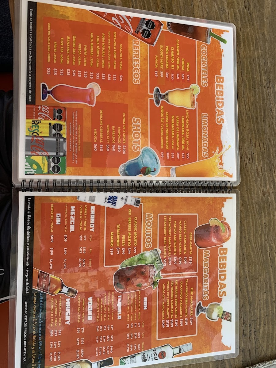 Wings City Plaza Atrios Cuautla Menu - Image 4